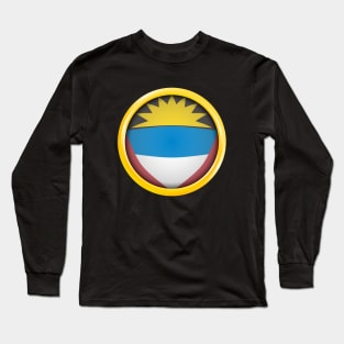 Country Flag of Antigua and Barbuda Long Sleeve T-Shirt